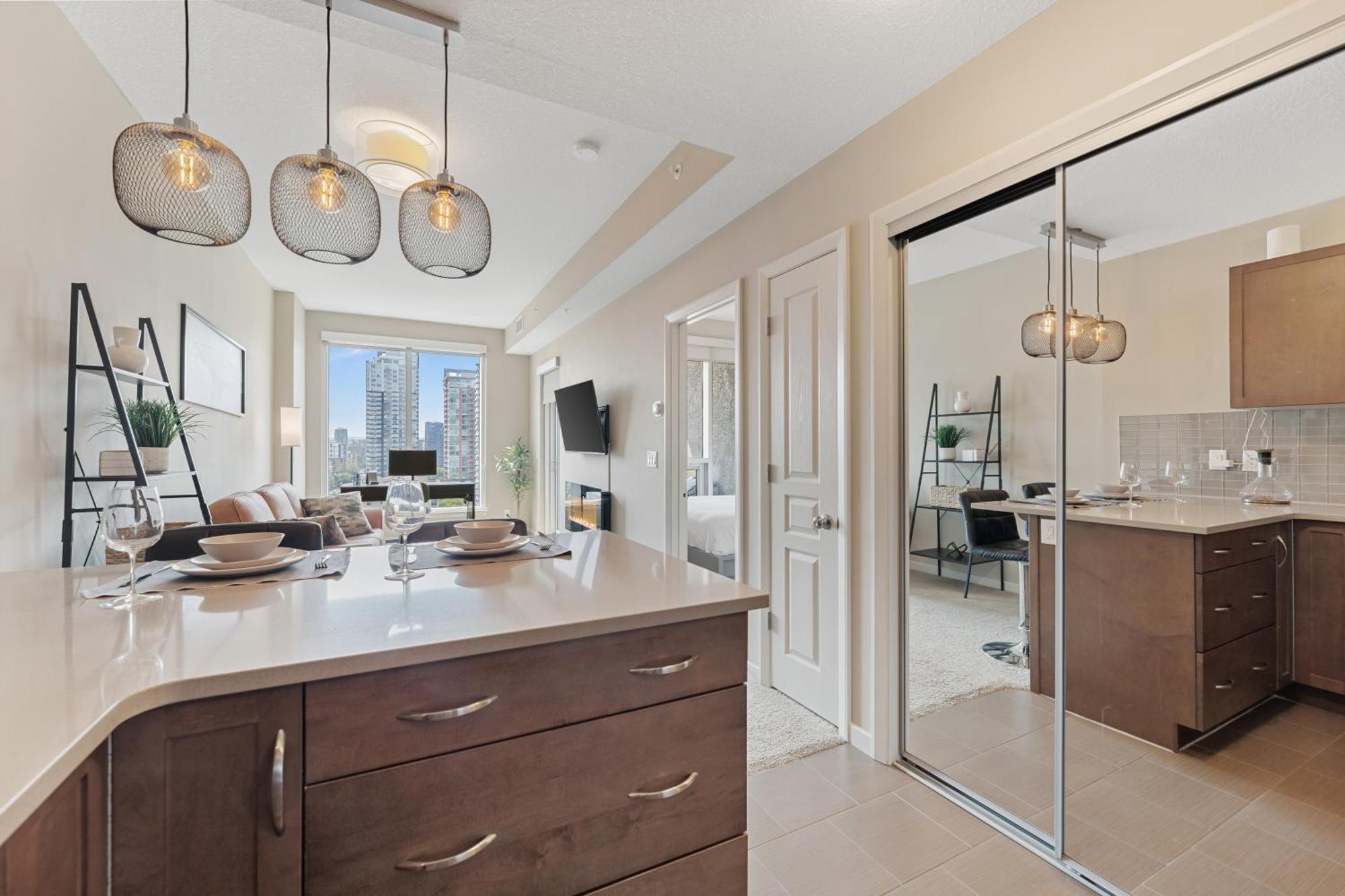 Heart Of Downtown Calgary Spacious Luxury Condo With Stunning Views And Premium Amenities Bagian luar foto